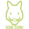 DZIK logo full light green