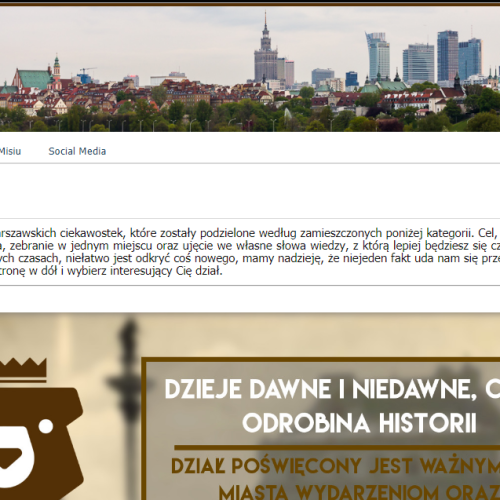 Po blogu zostało już niewiele, to jeden z nielicznych zrzutów ekranu prezentujących wygląd bloga.